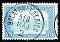 A 1918 stamp with the parliament building
