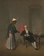 A Gentleman, possibly William Hickey, and an Indian Servant