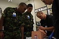 Bermuda Regiment Medics and US Navy Corspmen at USMCB Camp Lejeune in May 2011