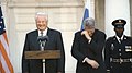 Image 40Boris Yeltsin and Bill Clinton share a laugh in October 1995. (from 1990s)