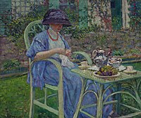 Breakfast in the Garden, ca. 1911
