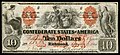 Ten Confederate States dollar (T22)
