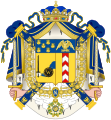 Wappen Berthiers mit den Schildhäuptern eines Großwürdenträgers und prince de l'Empire