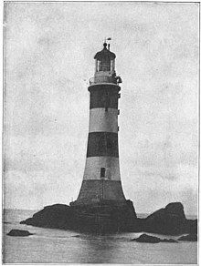 Smeaton's Eddystone Lighthouse, 1870s.