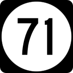 Straßenschild der Delaware State Route 71