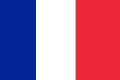 The lighter colored variant of the current French ensign, with proportions different from those of the French flag