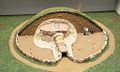 Model of the Denghoog passage grave in northern Germany
