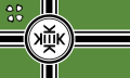 Flag of Kekistan, a fictional country created by 4chan members as a political meme and online movement