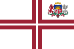 Flagge des Präsidenten der Saeima