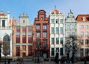 Houses along the Long Market in Gdańsk