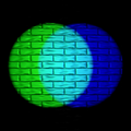 In the RGB color model, used to make colors on computer and TV displays, cyan is created by the combination of green and blue light.