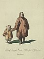 Habit of a Samoyed woman and child in 1768, by Jean-Baptiste Chappe d'Auteroche[4]