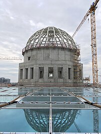 The dome under reconstruction, 11 June 2016