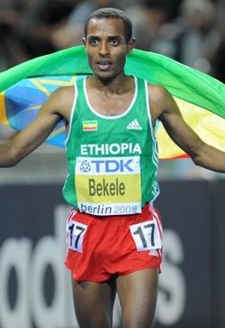 Kenenisa Bekele bei den Weltmeisterschaften 2009