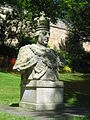 Coade stone bust of George III from the Dunston Pillar to the south of Lincoln