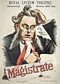 Image 75The Magistrate poster, by Clement-Smith & Co. (restored by Adam Cuerden) (from Wikipedia:Featured pictures/Culture, entertainment, and lifestyle/Theatre)