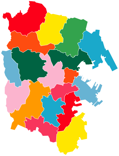 Bezirke von Yokohama