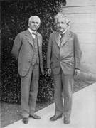 Millikan and Einstein in 1932