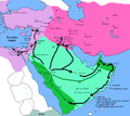 Muhammad in Medina (622-632 AD) and the Rashidun Caliphate (632-661 AD) in 630-641 AD.