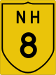 National Highway 8 shield}}
