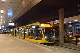 Centrumzijde: Underground tram stop on east side of station (opened 2019)