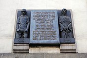 Memorial plaque to Czechoslovak paratroopers, Prague (1995)