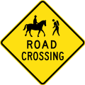 (W6-Q02) National Trail Road Crossing (used in Queensland)