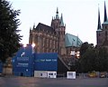 Die Rückansicht des Erfurter Domes