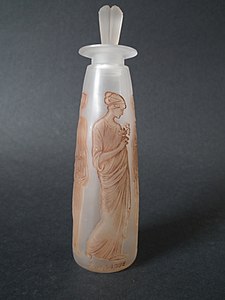 Bottle made by Lalique for Ambre Antique perfume by François Coty (1908)
