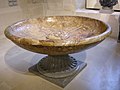Vasque of an ancient Roman fountain in the Louvre, Paris