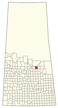 Location of the RM of Willow Creek No. 458 in Saskatchewan