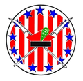 Roundel of the Polish 7th Air Escadrille, featuring crossed war scythes
