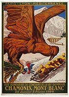 Plakat der Olympischen Winterspiele 1924