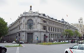 The Bank of Spain (established in 1782) in Madrid