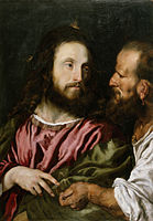 Christ and the Tribute Money (c. 1618–1620), a copy of The Tribute Money by Titian