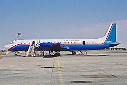 ehemalige Iljuschin Il-18D der Jubba Airways