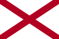 Flagge von Alabama (USA).