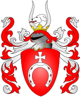 Coat of Arms of Pobóg used by Jan Taszka Koniecpolski in 1435