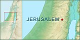Jerusalem terrain location map