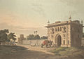 Gate of the Loll-Baug at Fyzabad; by Thomas and William Daniell, 1801* (BL).