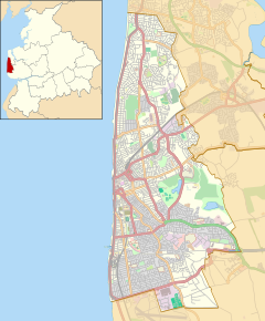 Blackpool is located in Blackpool
