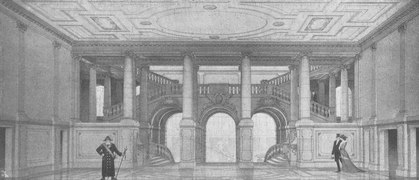 Foyer, Zeichnung, 1908