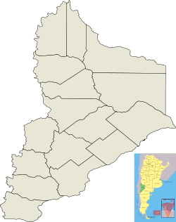 Rincón de los Sauces is located in Neuquén Province