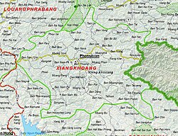 Map of Xiangkhouang province