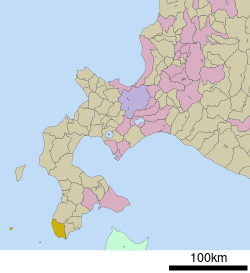 Location of Matsumae in Oshima Subprefecture, Hokkaido