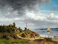 Norse Seascape with Figures (1857)