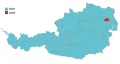 Map showing the largest party on the state level