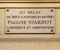 Haus Nr. 243: Pauline Viardot, Opernsängerin