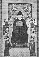 Prince Shō Kyō wearing Chinese court dress