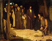 The Resurrection of Lazarus, 1896. Won medal in 1897 Paris Salon, bought by French government.